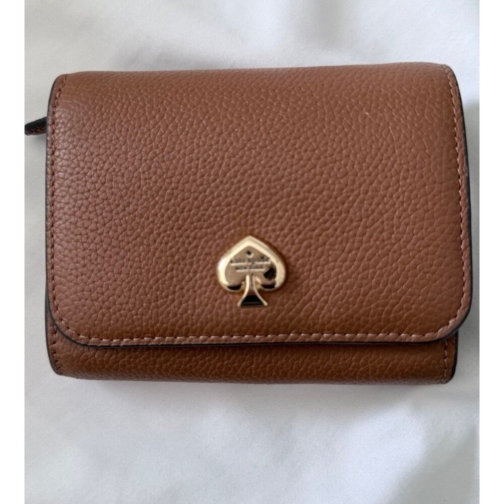 Kate Spade New York Kayla Small L-Zip Leather Flap Wallet - Dusk Rose